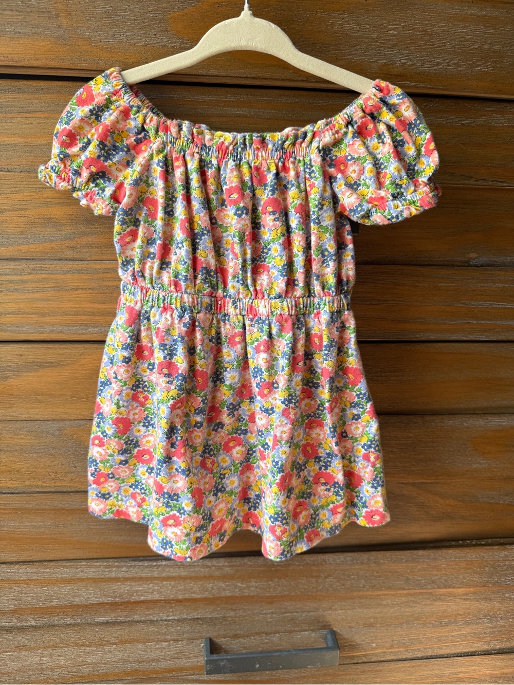 Ralph Lauren Baby Girl Floral Off-Shoulder Dress - Pink Multicolor